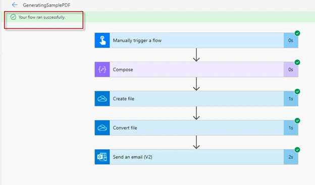 Creating PDF using Power Automate