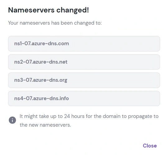 Creating Public DNS Zone in Azure