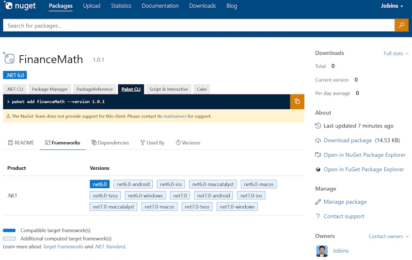 Using the Published Nuget Package