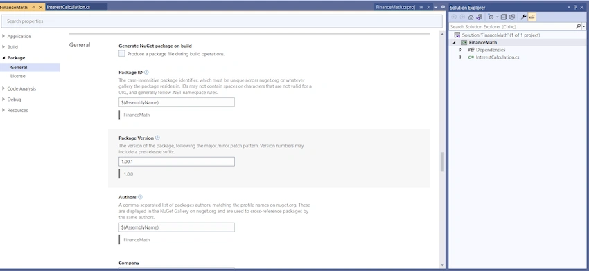 Create .NET core Library Project