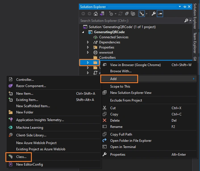 QR Code In ASP.NET Core