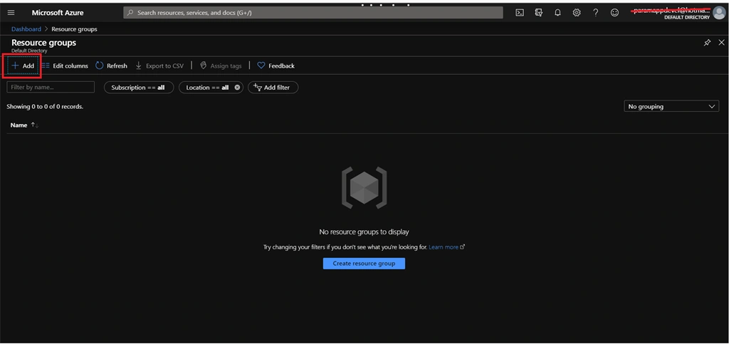 Creating Resource Group In Azure Cloud