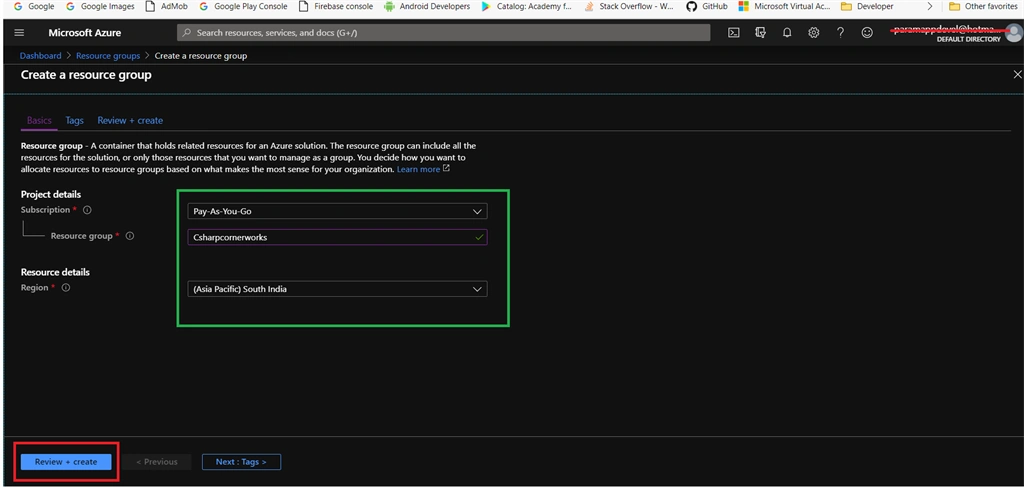 Creating Resource Group In Azure Cloud