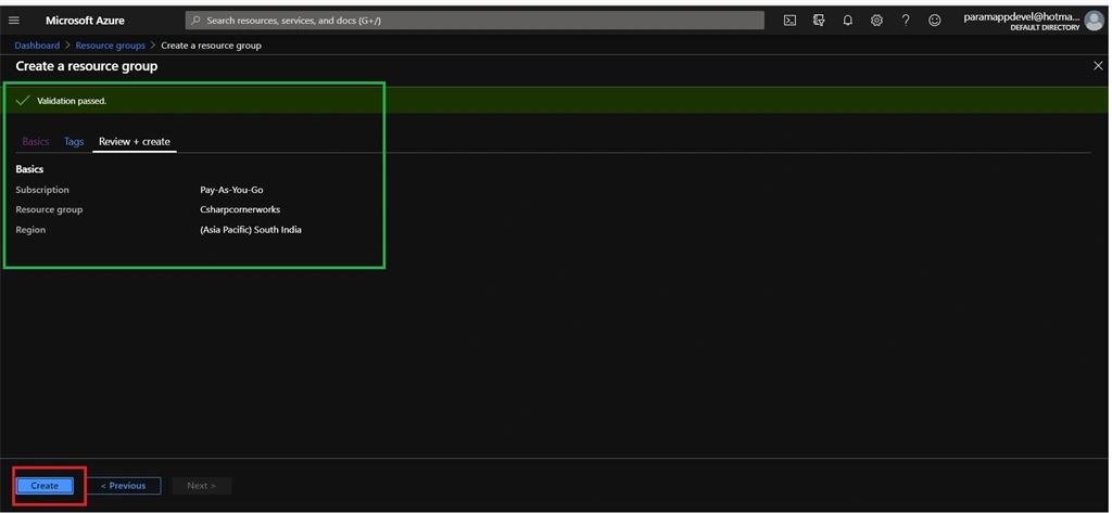 Creating Resource Group In Azure Cloud