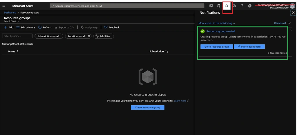 Creating Resource Group In Azure Cloud