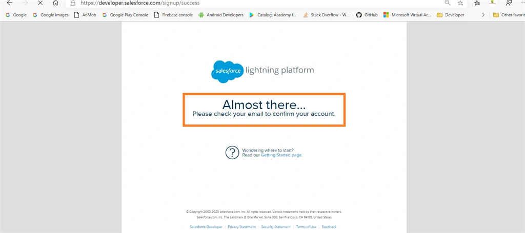Creating Salesforce Developer Edition Account And Connect With Trailhead Org