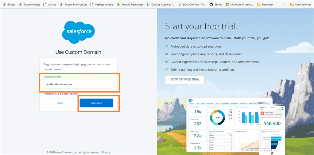 Creating Salesforce Developer Edition Account And Connect With Trailhead Org