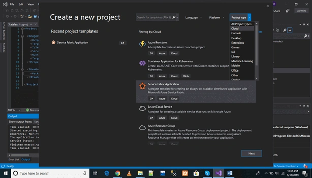Creating Services With Azure Service Fabric