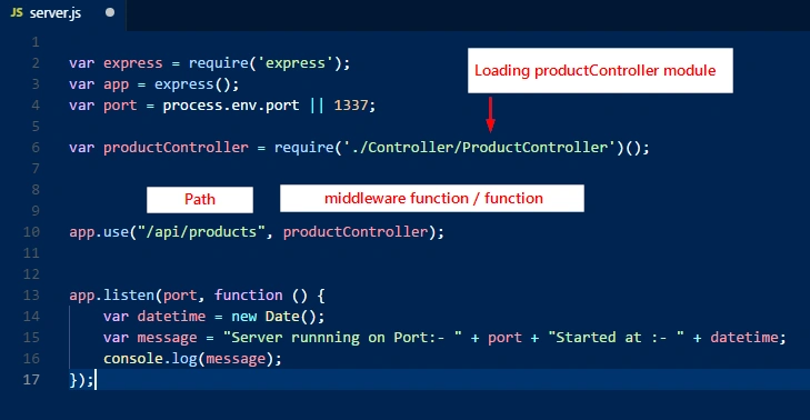 Simple API in Node js