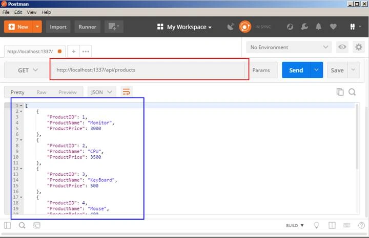 Simple API in Node js