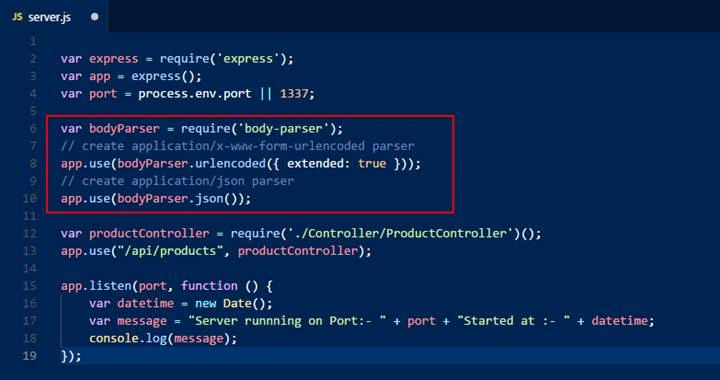 Simple API in Node js