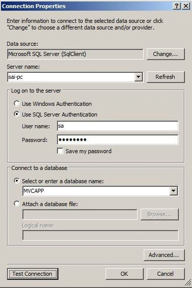 Setting Connection Properties
