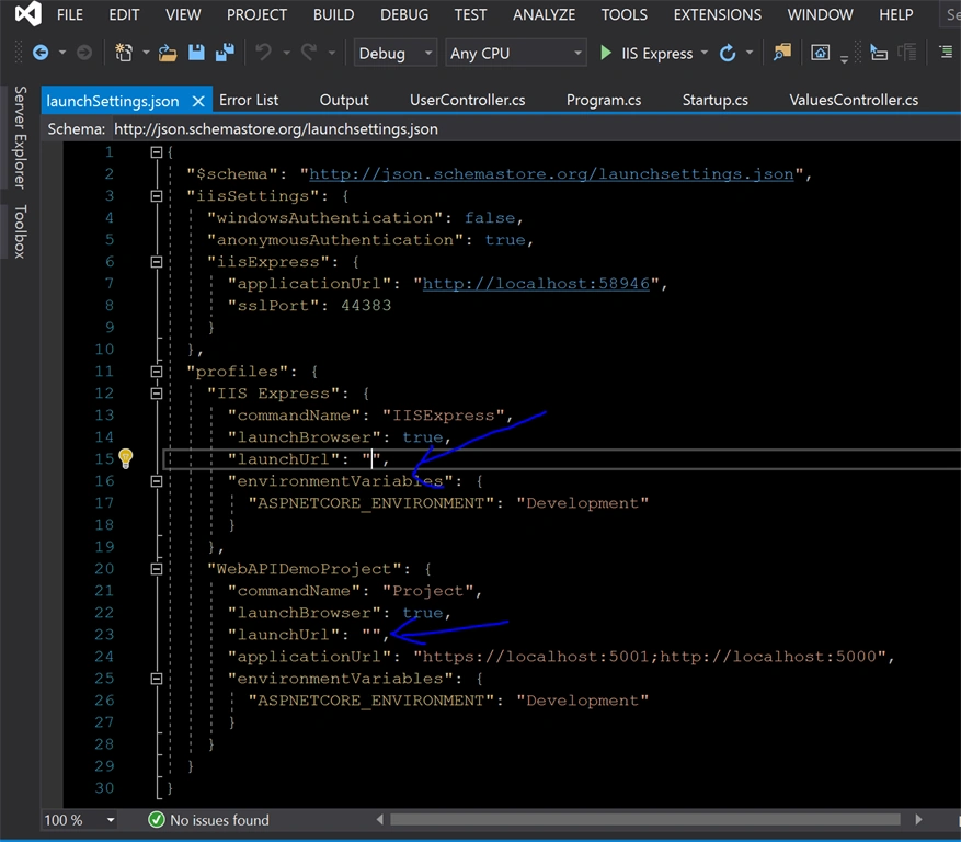Creating WEB API project Visual Studio 2019 - ASP.NET Core And Swagger