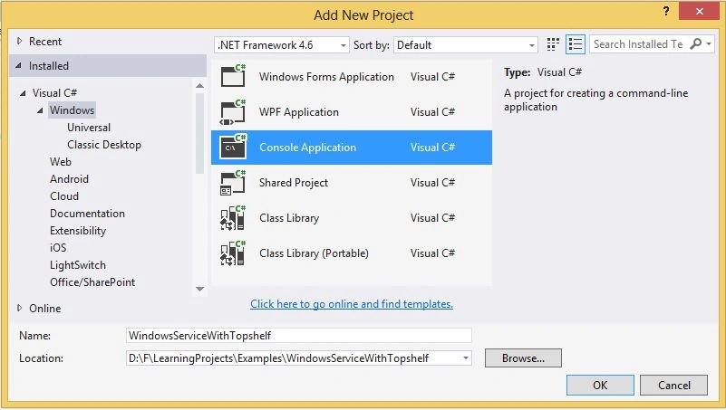 Console application