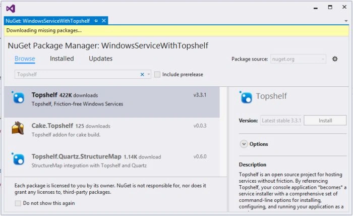 NuGet Package Manager