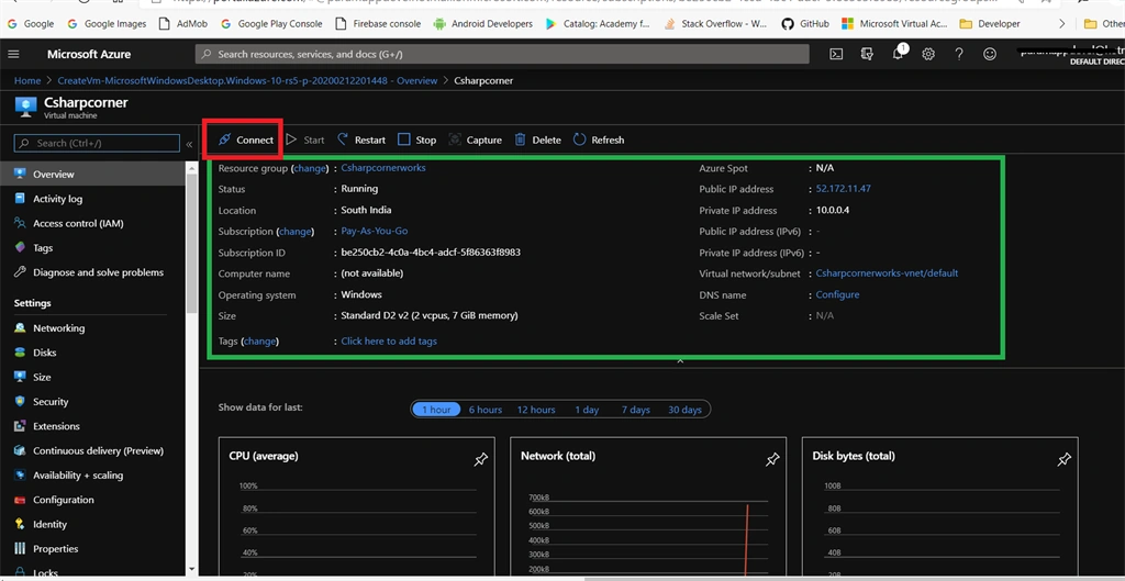 Creating Windows Virtual Machine In Azure Cloud