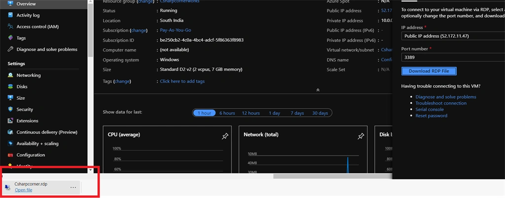 Creating Windows Virtual Machine In Azure Cloud