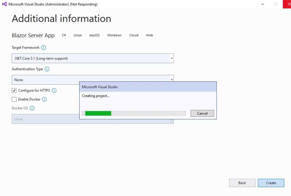 Creating your first Blazor Application
