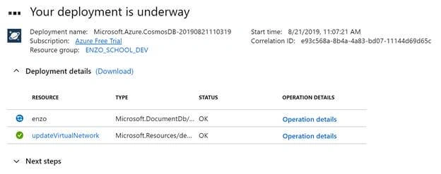 Creating Your First Cosmos DB Database