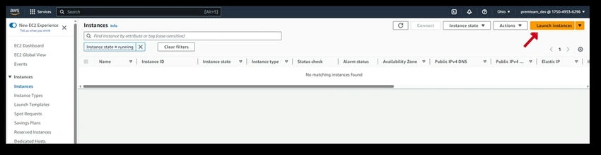 Instance Running