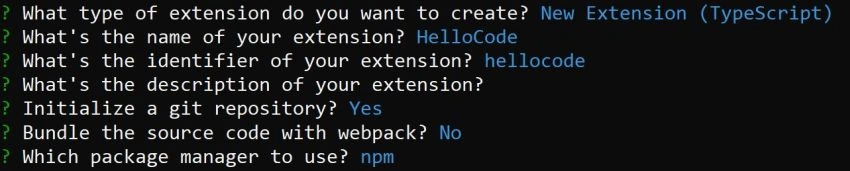Creating your own Visual Studio Code extension