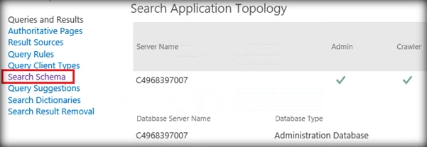 Search Schema