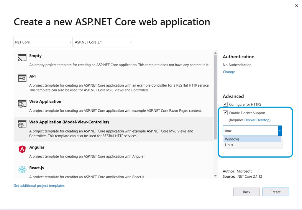 Cross Platform And Container Support Feature - ASP.NET Core