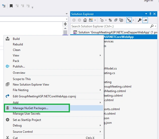 CRUD Operation In ASP.NET Core 2.0 Using Dapper ORM