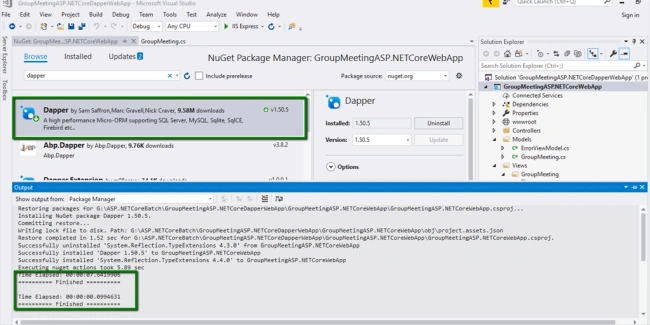 CRUD Operation In ASP.NET Core 2.0 Using Dapper ORM