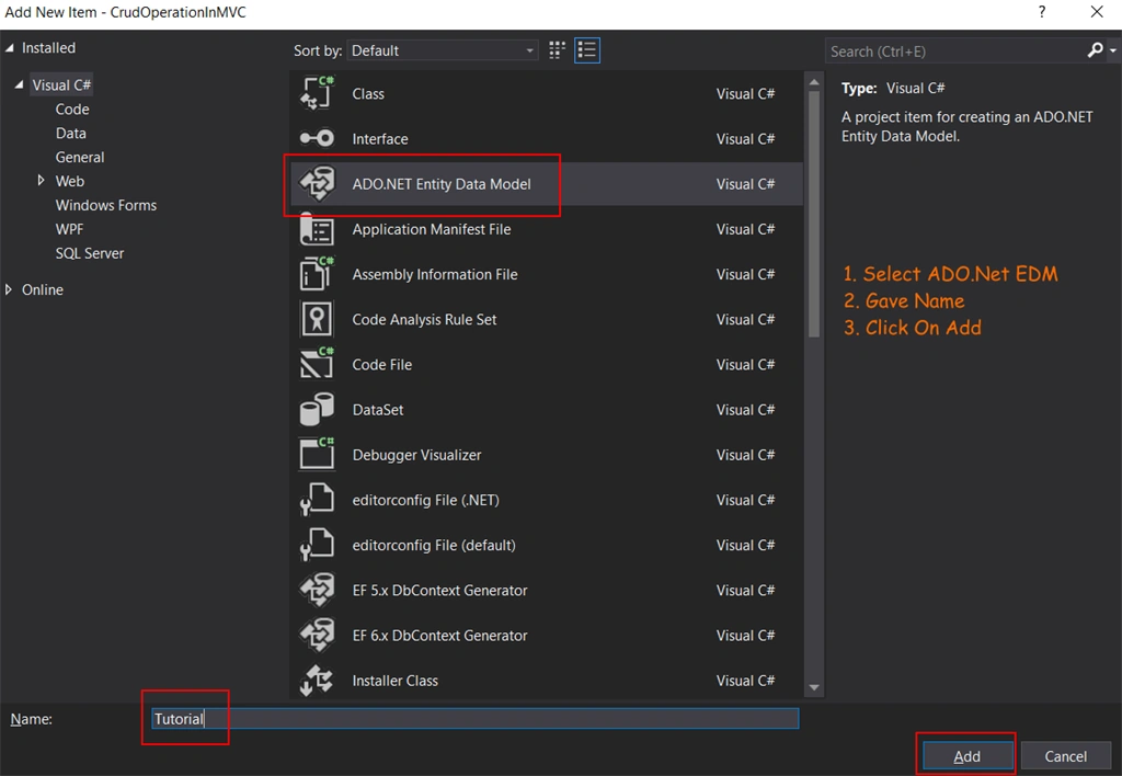 ADO.NET Entity