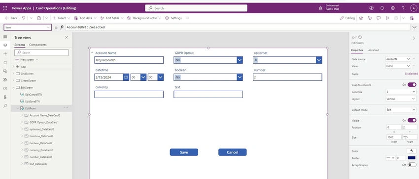 Account Grid