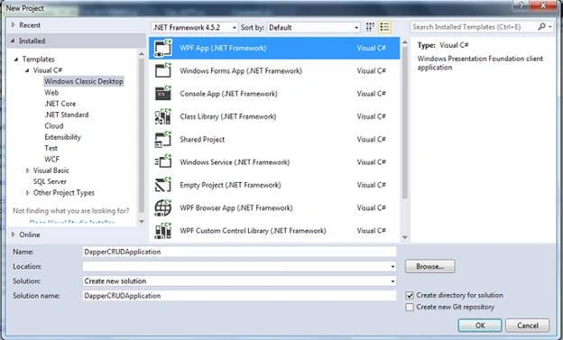 CRUD Operation Using Dapper In C#