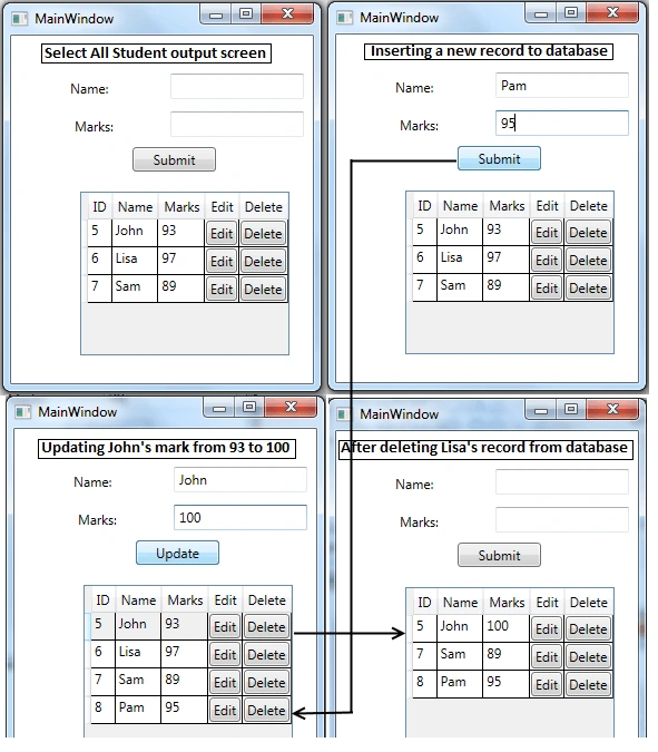 CRUD Operation Using Dapper In C#
