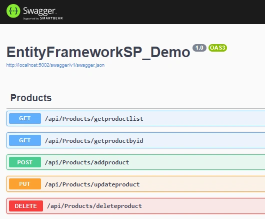 CRUD Operation using Entity Framework Core and Stored Procedure in .NET Core 6 Web API