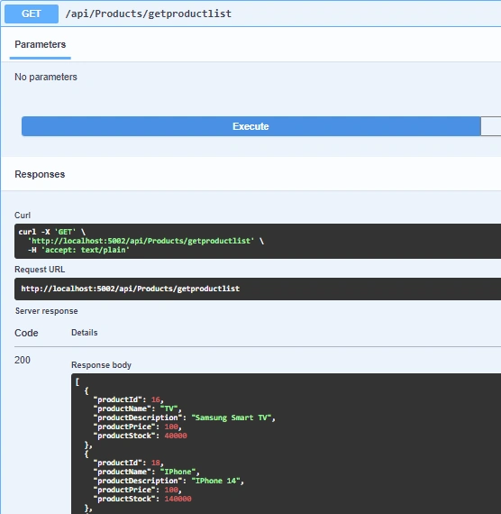 CRUD Operation using Entity Framework Core and Stored Procedure in .NET Core 6 Web API