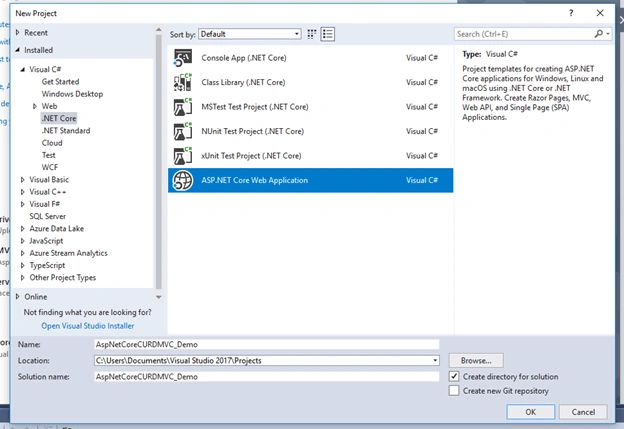 CRUD Operation With ASP.NET Core 2.1 MVC Using ADO.NET
