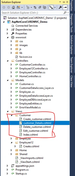 CRUD Operation With ASP.NET Core 2.1 MVC Using ADO.NET