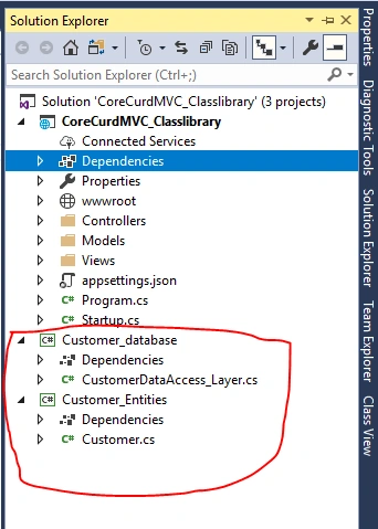 CRUD Operation With ASP.NET Core 2.1 MVC Using .Net Core Class Library Project