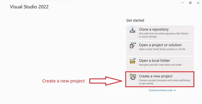 Create a new project