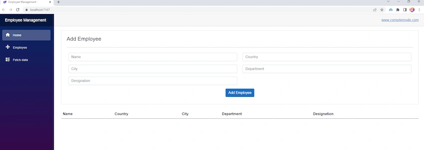 CRUD Operations In ASP.NET Core Blazor Server with Azure Cosmos DB and C#