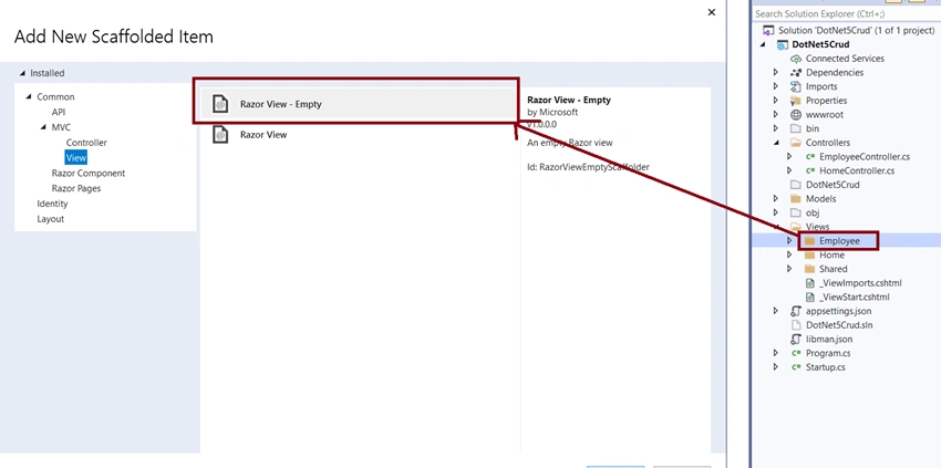 CRUD Operations In ASP.NET Core MVC (.NET 5.0)