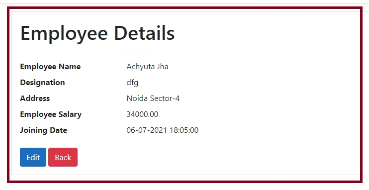CRUD Operations In ASP.NET Core MVC (.NET 5.0)