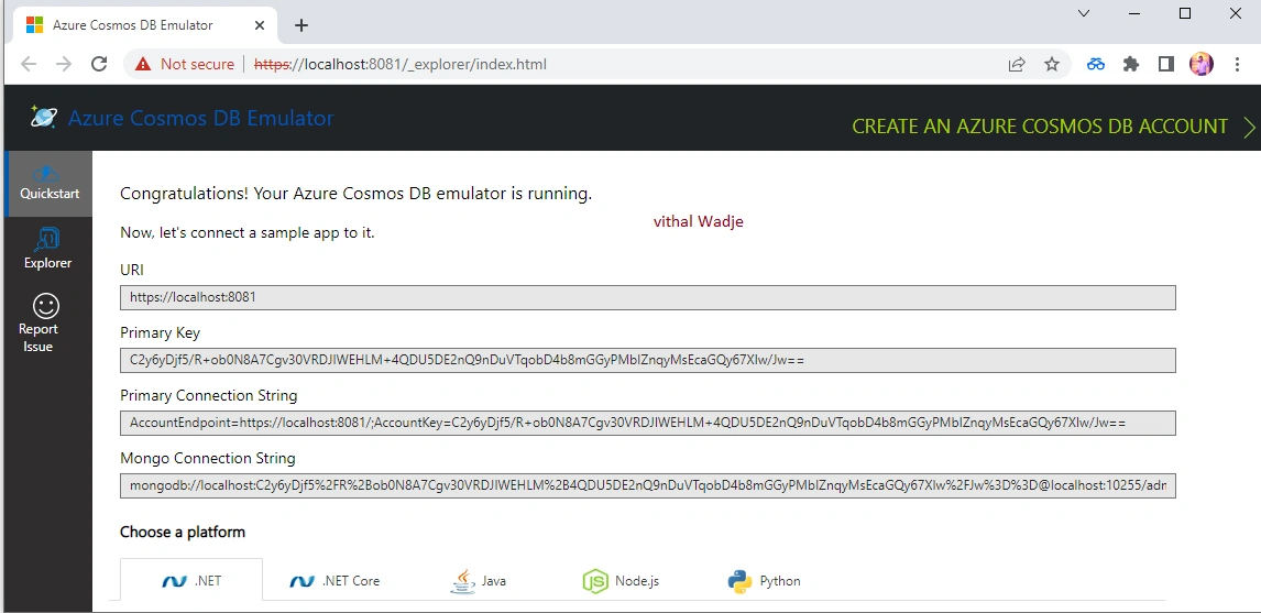CRUD Operations in Azure Cosmos DB SQL API Using ASP.NET Core Web API C#