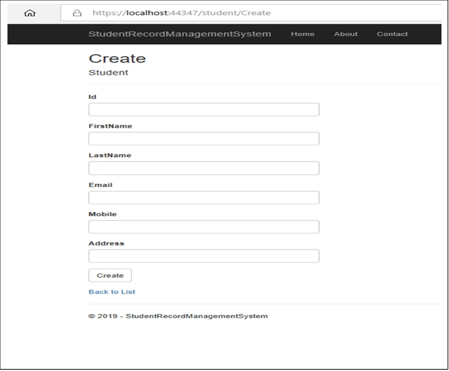 CRUD Operations Using ASP.NET Core And ADO.NET