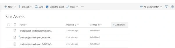 CRUD Operations Using Sharepoint FrameWork and PnP JS Library