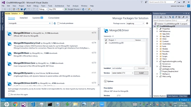 CRUD Operations Using Web API, MongoDB And Angular 7