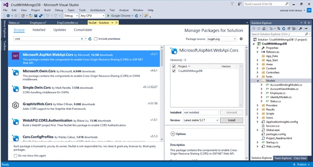 CRUD Operations Using Web API, MongoDB And Angular 7