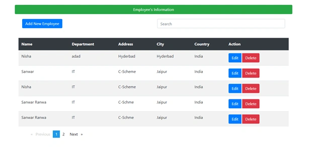 CRUD Operations Using Web API, MongoDB And Angular 7
