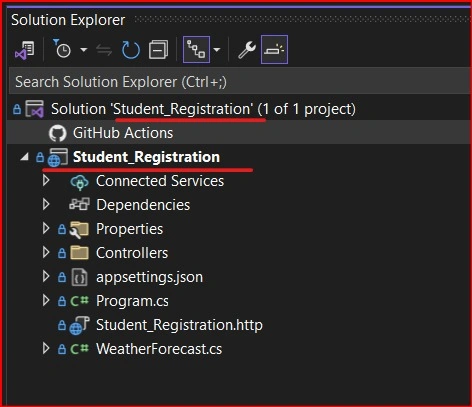 Create button
