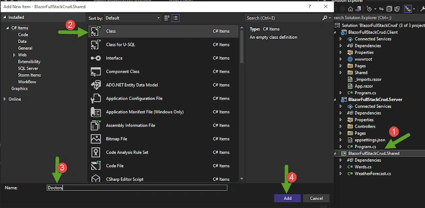 CRUD Operations with Blazor in .NET 6